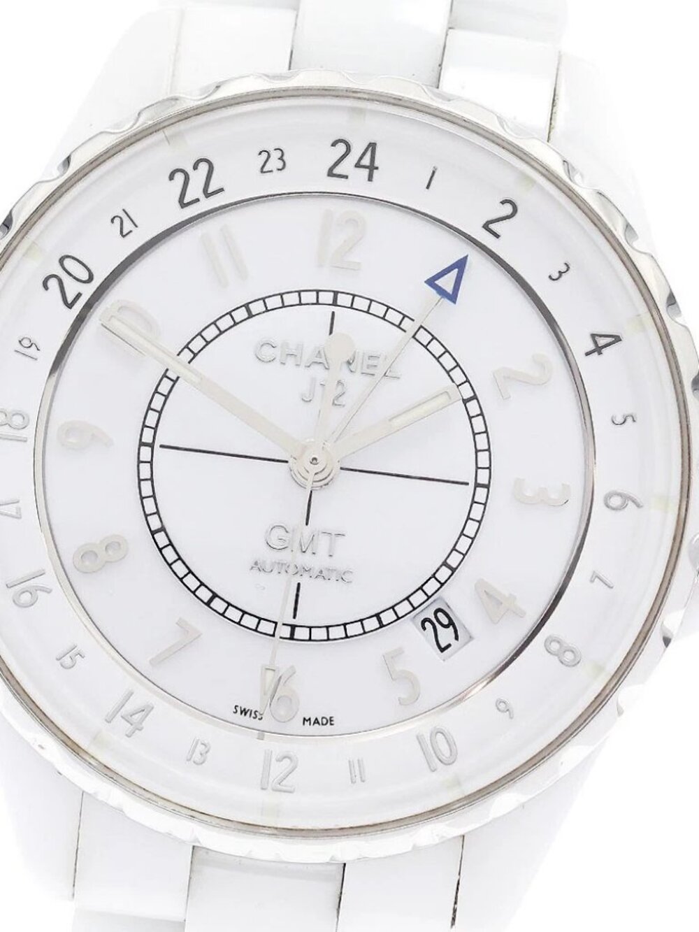 CHANEL J12 38mm H3103 GMT white Dial Automatic Men's Watch - Picture 1 of 6